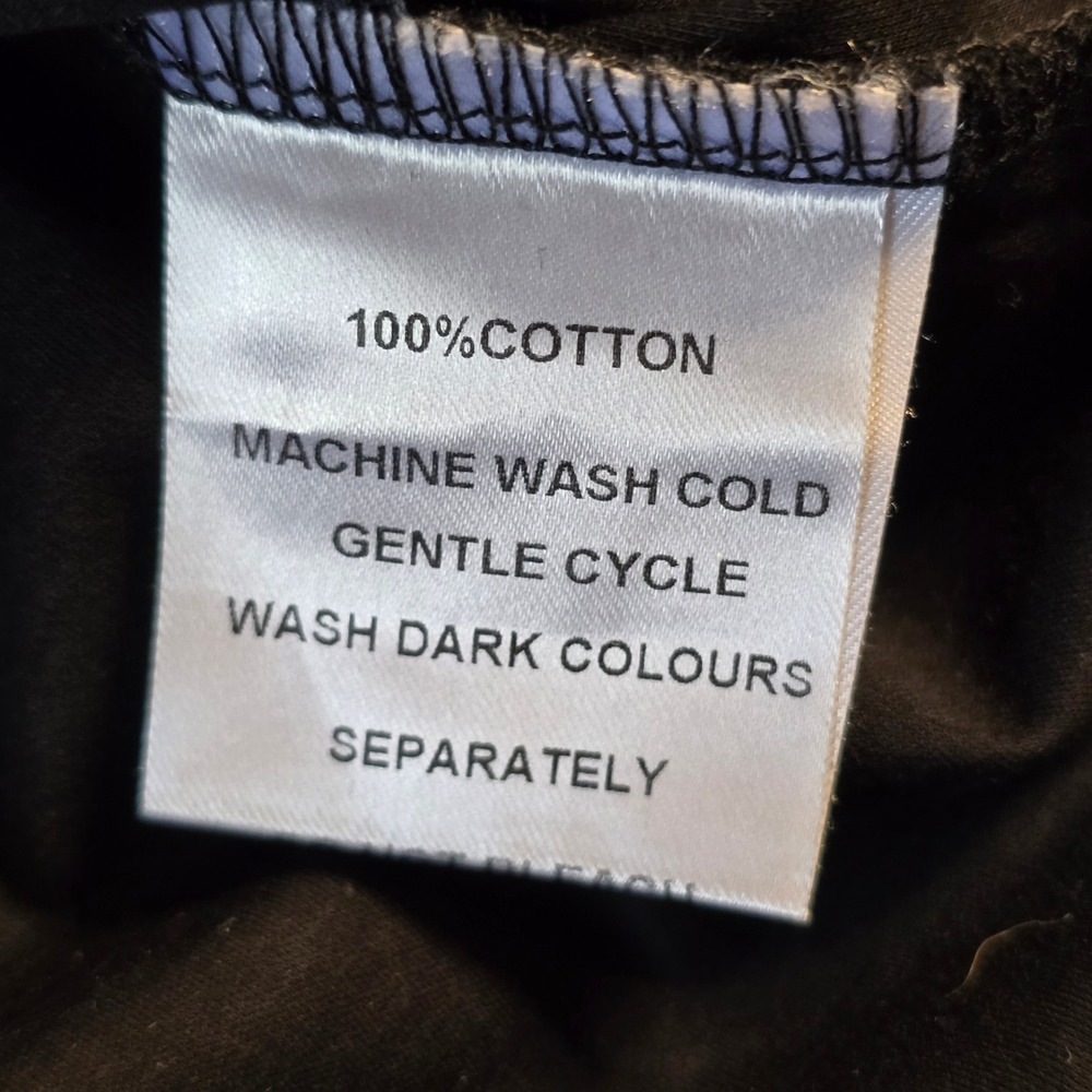 Raith Black Cotton T-Shirt Men M Minimalist Basic Casual Streetwear‎ Tee Comfort - Picture 9 of 11